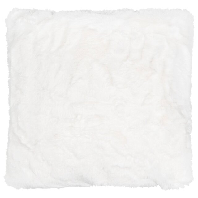 Divante White Rabbit Faux Fur Cushion 45cm - Size: 45 x 45cm - Wilko - image 1