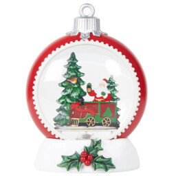 Glitter Spinning Bauble Scene Multicolour - Wilko