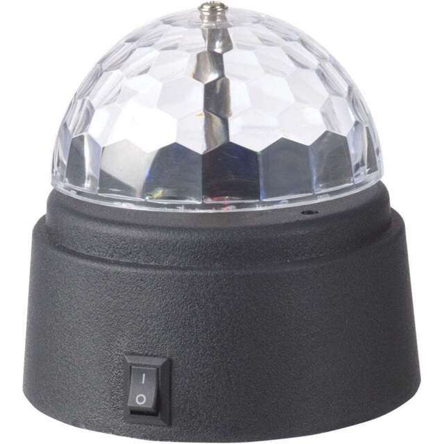 Global Gizmos Crystal Starball Disco Light 3.54 inch - Size: 9.5 x 9.1 x 8.8cm - Multi - Wilko - image 1