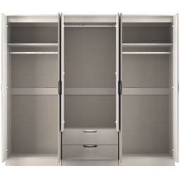 Crowndale Camden 6 Door 2 Drawer Kashmir Gloss Wardrobe Ready Assembled - Kashmir Gloss & Kashmir - Wilko - thumbnail 7
