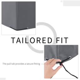 Outsunny Grey Outdoor Patio Furniture Cover 70 x 210 x 225cm - Size: 225 x 210 x 70cm - Wilko - thumbnail 6
