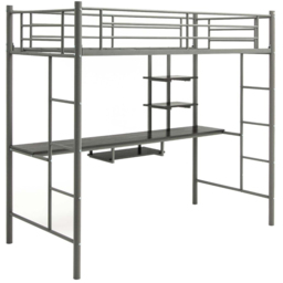Costway Single Silver High Sleeper - Wilko - thumbnail 4