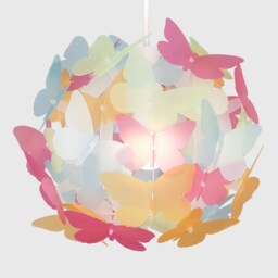 ValueLights Butterfly Multicoloured Ball Pendant Shade - Size: 26.5 x 31.5 x 31.5cm - Wilko - thumbnail 6