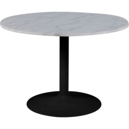 Florence Tarifa 4 Seater Polished Marble Top Round Dining Table White - Furniture To Go - Wilko - thumbnail 3