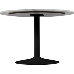 Florence Tarifa 4 Seater Polished Marble Top Round Dining Table White - Furniture To Go - Wilko - thumbnail 5