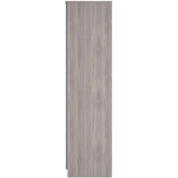 Crowndale Milan 2 Door Grey Gloss and Grey Oak Tall Wardrobe Ready Assembled - Grey Gloss & Grey Oak - Wilko - thumbnail 4