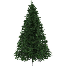 Charles Bentley Luxury Hinged Artificial Christmas Tree 7.9ft - Size: 8ft - Green - Wilko