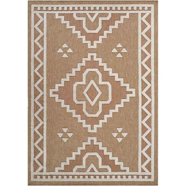 Desire Rugs Harper Cream Diamond Rug 120 x 170cm - Wilko - image 1