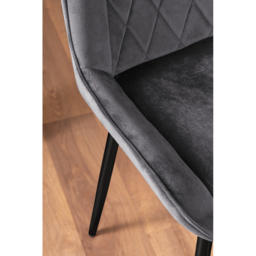 Furniturebox Solo Cesano 6 Seater Dining Set Brown Grey and Black - Wilko - thumbnail 7