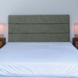 Bedmaster Single Charcoal Linen Milan Lined Headboard - Grey - Wilko