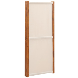 vidaXL Cream White 4 Panel Room Divider 280 x 180cm - Size: 4 Panels - Wilko - thumbnail 5