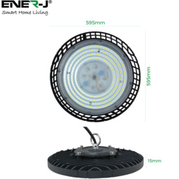 ENER-J 100W 4000K UFO LED High Bay - Size: 25 x 20 x 15cm - Wilko - thumbnail 7