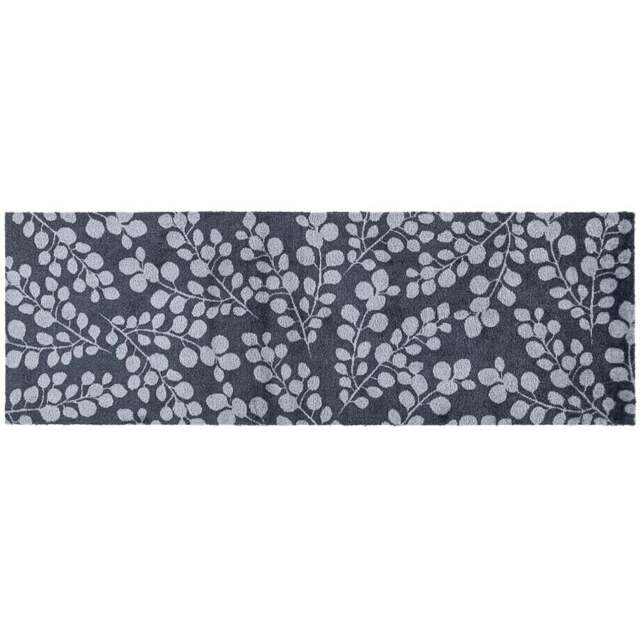 JVL Mega Grey Branches Latex Backed Door Runner 57 x 150cm - Size: 150 x 57 x 1cm - Blue - Wilko - image 1