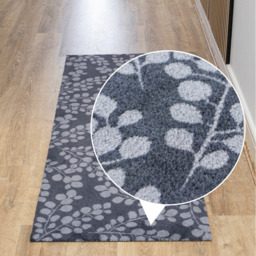JVL Mega Grey Branches Latex Backed Door Runner 57 x 150cm - Size: 150 x 57 x 1cm - Blue - Wilko - thumbnail 7