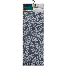 JVL Mega Grey Branches Latex Backed Door Runner 57 x 150cm - Size: 150 x 57 x 1cm - Blue - Wilko - thumbnail 4