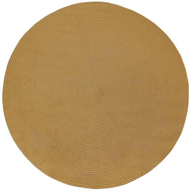 tectake Raya Round Jute Effect Boho Style Rug 160cm - Size: 0.5 x 160 x 160cm - Brown - Wilko - image 1