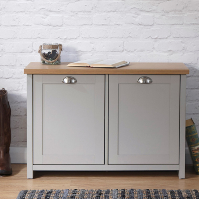 GFW Lancaster Grey Shoe Storage - Size: 35 x 89 x 60cm - Wilko - image 1