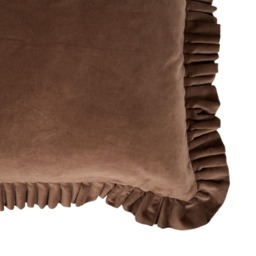 Raphael Ruffle Cushion  - Cabernet - Wilko - thumbnail 3