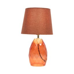 Harlan Table Lamp Burnt Orange - Wilko