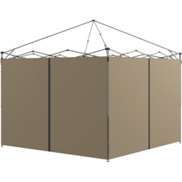 Outsunny 2 x 3m Beige Gazebo Replacement Side Panel with Zipped Door 2 Pack - Size: 37 x 30 x 10cm - Cream - Wilko - thumbnail 3