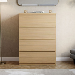 VIDA DESIGNS Denver 4 Drawer Pine Chest of Drawers - Brown - Wilko - thumbnail 5