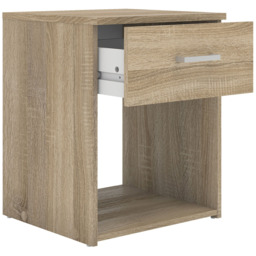 Florence Space Single Drawer Oak Bedside Table - Brown - Furniture To Go - Wilko - thumbnail 5