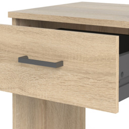 Florence Space Single Drawer Oak Bedside Table - Brown - Furniture To Go - Wilko - thumbnail 6