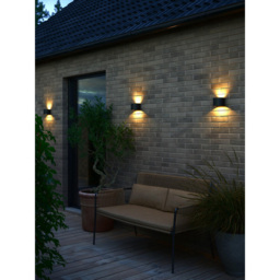Nordlux Milda Black Outdoor Wall Light - Size: 10 x 13.5 x 11.8cm - Wilko - thumbnail 3