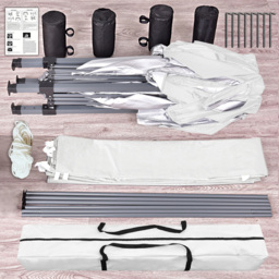 White Pop Up Outdoor Gazebo 2 x 2m - MCC - Wilko - thumbnail 6