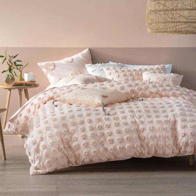 Linen House Haze King Size Tufted Duvet Cover Set - Multi - Wilko - image 1