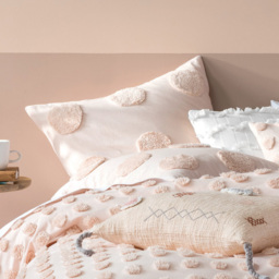 Linen House Haze King Size Tufted Duvet Cover Set - Multi - Wilko - thumbnail 3