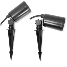 ValueLights Black Outdoor Stake Spotlight - Size: 29 x 7.5 x 6.5cm - Wilko - thumbnail 4