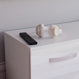 Vida Designs Cosmo 2 Door 2 Shelf White Small TV Unit with LED - Size: 40 x 120 x 38cm - Wilko - thumbnail 4