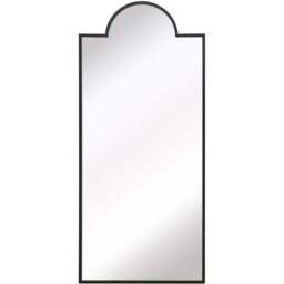 The Fenestra Black Metal Leaner Wall Mirror 190 x 85cm - MirrorOutlet - Wilko - thumbnail 1