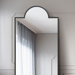 The Fenestra Black Metal Leaner Wall Mirror 190 x 85cm - MirrorOutlet - Wilko - thumbnail 4