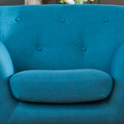 Lynwood Teal Fabric Armchair - Size: Single - Blue - Artemis Home - Wilko - thumbnail 4