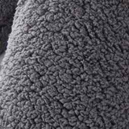 Downland Huggleland Charcoal Teddy Fleece V Shape Pillow - Size: Single - Grey - Wilko - thumbnail 4