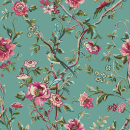 furn. Vintage Chinoiserie King Size Jade Duvet Set - Green - Wilko - thumbnail 5