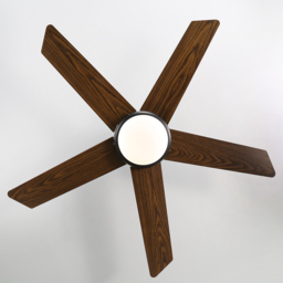 Living and Home Rustic Wooden LED Ceiling Fan Light with Remote 52 inch - Size: 40 x 132 x 132cm - Brown - Wilko - thumbnail 4