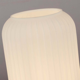 Lighting Collection Matson Frosted White Glass Shade Brass Table Lamp - Size: 24 x 16 x 16cm - Frosted White and Satin Antique Brass - Wilko - thumbnail 5