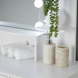 Home Source Sophie Single Door Single Drawer White Hollywood Dressing Table Set with LED Mirror - Size: 134 x 90 x 40cm - Wilko - thumbnail 6