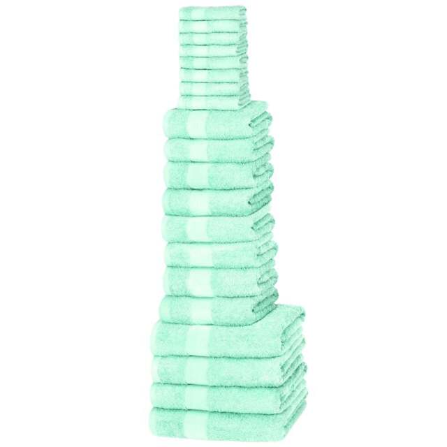 Rapport Home W500 Mint Cotton Face Towel - Size: 1 x 30 x 30cm - Green - Wilko - image 1