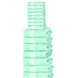 Rapport Home W500 Mint Cotton Face Towel - Size: 1 x 30 x 30cm - Green - Wilko - thumbnail 3
