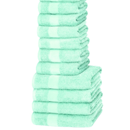 Rapport Home W500 Mint Cotton Face Towel - Size: 1 x 30 x 30cm - Green - Wilko - thumbnail 4