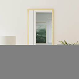Portland Natural Rectangular Wall Bathroom Mirror 60 x 40cm - Size: 60 x 2 x 40cm - Natural wood finish - Wilko - thumbnail 4