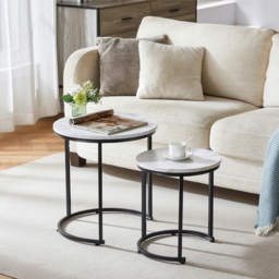 VIDA DESIGNS Brooklyn Marble Nest of Tables Set of 2 - Multi - Wilko - thumbnail 6