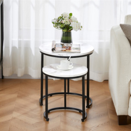 VIDA DESIGNS Brooklyn Marble Nest of Tables Set of 2 - Multi - Wilko - thumbnail 5