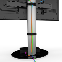 AVF Eno Silver and Black Glass Pedestal TV Unit - AVF Group Ltd - Wilko - thumbnail 6