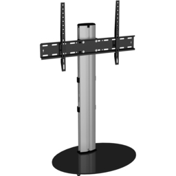 AVF Eno Silver and Black Glass Pedestal TV Unit - AVF Group Ltd - Wilko - thumbnail 3