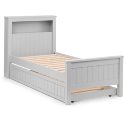 Julian Bowen Maine Dove Grey Bookcase Bed with Underbed - Size: Single - Wilko - thumbnail 3